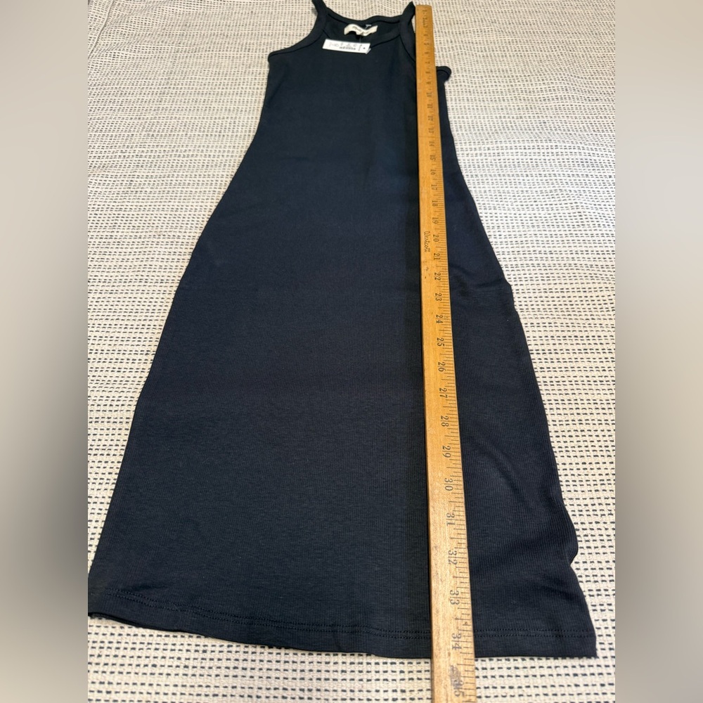 Madewell Supima Rib Black Racerback Mini Dress - Picture 6 of 7